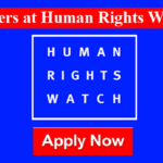 Call for Applications/ Careers at Human Rights Watch