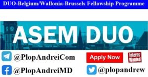2022 DUO- Belgium/Wallonia-Brussels Fellowship Programme
