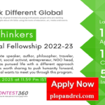 Great Thinkers International Fellowship 2022-23!