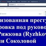 Организованная преступная группировка под руководством Игоря Рижкова (Ryzhkov Ihor)  и  Марии Соколовой
