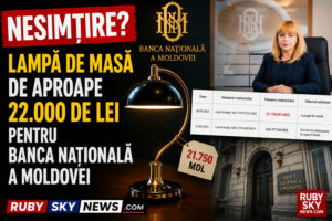 NESIMȚIRE? Lampă de masă de aproape 22.000 de lei pentru Banca Națională a Moldovei, în timp ce Guvernul vorbește despre „austeritate”