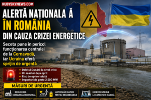 Alertă națională în România din cauza crizei energetice. Seceta pune în pericol funcționarea centralei de la Cernavodă, iar Ucraina oferă sprijin de urgență
