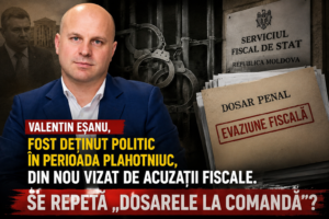 Valentin Eșanu, fost deținut politic în perioada Plahotniuc, din nou vizat de acuzații fiscale. Se repetă „dosarele la comandă”?