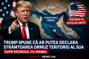 Trump spune că ar putea declara Strâmtoarea Ormuz teritoriu al Statelor Unite după războiul cu Iranul