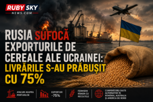 Rusia sufocă exporturile de cereale ale Ucrainei: livrările s-au prăbușit cu 75%