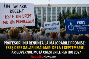 Profesorii nu renunță la majorările promise: FSEȘ cere salarii mai mari de la 1 septembrie, iar Guvernul mută creșterile pentru 2027
