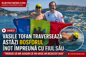 VIDEO/ Vasile Tofan traversează astăzi Bosforul înot împreună cu fiul său: „Trebuie să mă asigur că voi avea un rezultat bun”