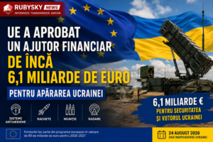 UE aprobă încă 6,1 miliarde de euro pentru apărarea Ucrainei. Banii vor fi folosiți pentru sisteme antiaeriene, rachete și muniție