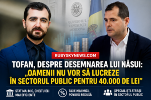 Tofan, despre desemnarea lui Năsui: „Oamenii nu vor să lucreze în sectorul public pentru 40.000 de lei”