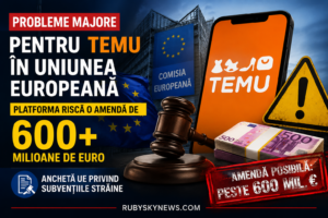 Probleme majore pentru Temu în Uniunea Europeană. Platforma riscă o amendă de peste 600 de milioane de euro