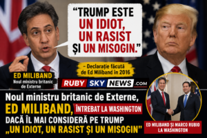 Ed Miliband, întrebat la Washington dacă îl mai consideră pe Donald Trump „un idiot, un rasist și un misogin”
