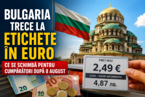 Bulgaria trece la etichete în euro. Ce se schimbă pentru cumpărători după 8 august