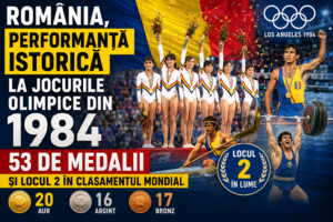 România, performanță istorică la Jocurile Olimpice din 1984. 53 de medalii și locul 2 în clasamentul mondial
