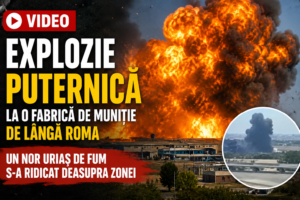 VIDEO | Explozie puternică la o fabrică de muniție de lângă Roma. Un nor uriaș de fum s-a ridicat deasupra zonei