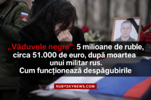 „Văduvele negre”: 5 milioane de ruble, circa 51.000 de euro, după moartea unui militar rus.
