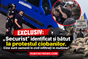 Exclusiv: „Securist” identificat și bătut la protestul ciobanilor. Cine sunt oamenii în civil infiltrați în mulțime?