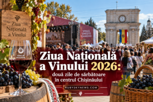 Ziua Națională a Vinului 2026: două zile de sărbătoare în centrul Chișinăului. Peste 100 de producători sunt așteptați la eveniment