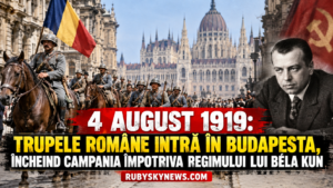 4 august 1919: Trupele române intră în Budapesta, încheind campania împotriva regimului lui Béla Kun