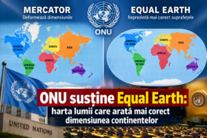 ONU susține Equal Earth: harta lumii care arată mai corect dimensiunea continentelor