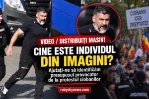VIDEO/ DISTRIBUIȚI MASIV! Cine este individul din imagini? Ajutați-ne să identificăm presupusul provocator de la protestul ciobanilor