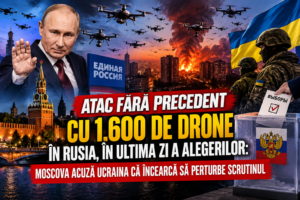 Peste 1.600 de drone, raportate de Rusia în ziua alegerilor: Moscova acuză Ucraina că a încercat să perturbe scrutinul
