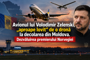 Avionul lui Volodimir Zelenski, „aproape lovit” de o dronă la decolarea din Moldova. Dezvăluirea premierului Norvegiei