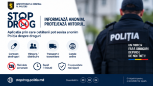 STOP-DROG: aplicația prin care cetățenii pot sesiza anonim Poliția despre droguri