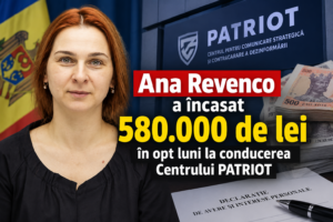Ana Revenco a încasat 580.000 de lei în opt luni la conducerea Centrului PATRIOT
