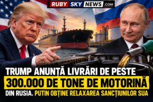 TRUMP ANUNȚĂ LIVRĂRI DE PESTE 300.000 DE TONE DE MOTORINĂ DIN RUSIA. PUTIN OBȚINE RELAXAREA SANCȚIUNILOR SUA