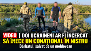 VIDEO | Doi ucraineni ar fi încercat să înece un alt ucrainean în Nistru. Ucraineanul, salvat de un moldovean