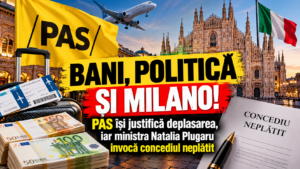 BANI, POLITICĂ ȘI MILANO! PAS își justifică deplasarea, iar ministra Natalia Plugaru invocă concediul neplătit